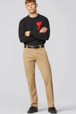 Meyer Broek Roma Khaki -Kleding Verkoop 10196 17