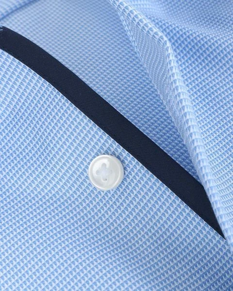 OLYMP Luxor Modern Fit Overhemd Blauw Dessin 8 OLYMP Luxor Modern Fit Overhemd Blauw Dessin - Image 6