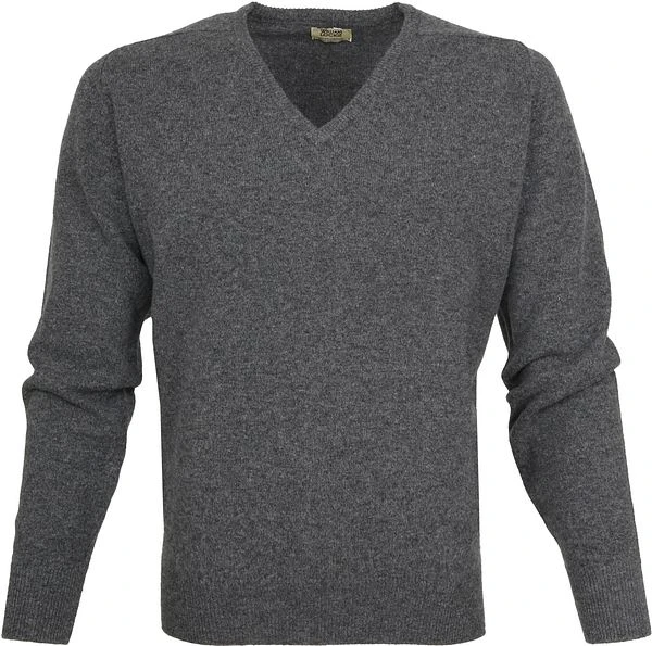 William Lockie Pullover Lamswol V Grijs 2 William Lockie Pullover Lamswol V Grijs