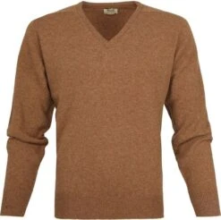 William Lockie Pullover Lamswol V Savannah 11 William Lockie Pullover Lamswol V Savannah -Kleding Verkoop 13937 3 1