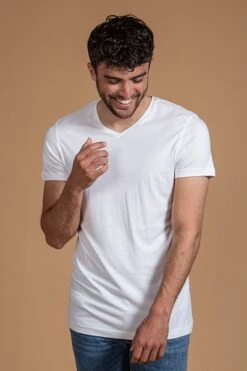 Suitable T-shirt Wit V-hals Vita 2 Pack -Kleding Verkoop 1737 30