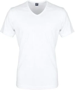 Suitable T-shirt Wit V-hals Vita 6 Pack -Kleding Verkoop 1742 25