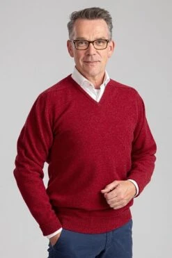 William Lockie Pullover Lamswol V Poppy -Kleding Verkoop 2622 12