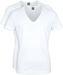 Suitable T-shirt Wit Diepe V-hals Vitaru Stretch 2 Pack