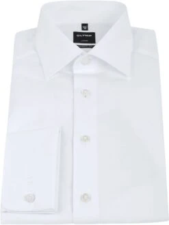 OLYMP Luxor Dubbelmanchet Overhemd Wit -Kleding Verkoop 4237 7
