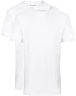 Slater 2-pack American T-shirt Wit -Kleding Verkoop 57100 5 1