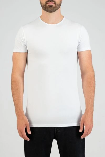 Slater 2-pack Stretch T-shirt Wit 4 Slater 2-pack Stretch T-shirt Wit - Image 2