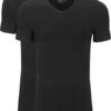 Slater 2-pack Stretch V-hals T-shirt Zwart -Kleding Verkoop 57111 3