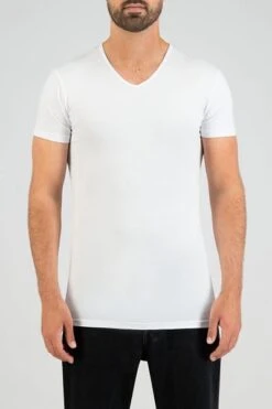 Slater 2-pack Stretch V-hals T-shirt Zwart -Kleding Verkoop 57111 4