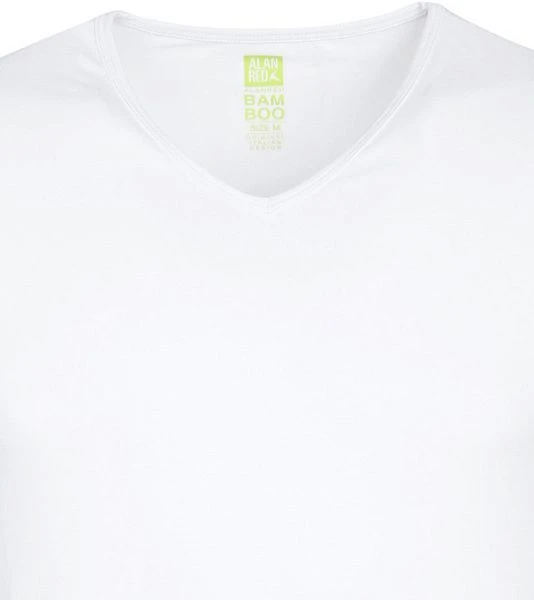 Alan Red Bamboo T-shirt V-Hals Wit 4 Alan Red Bamboo T-shirt V-Hals Wit - Image 2