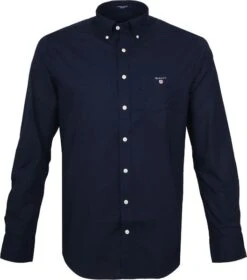 Gant Casual Overhemd Broadcloth Marine