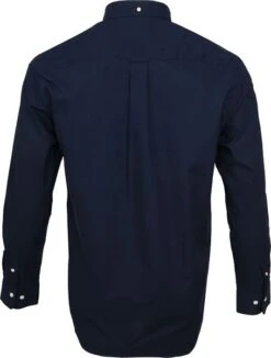 Gant Casual Overhemd Broadcloth Marine -Kleding Verkoop 61485 4