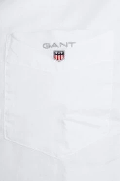 Gant Casual Overhemd Broadcloth Wit -Kleding Verkoop 61491 2 1