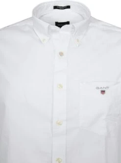 Gant Casual Overhemd Broadcloth Wit -Kleding Verkoop 61491 3
