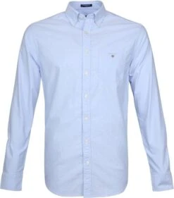 Gant Casual Overhemd Oxford Lichtblauw -Kleding Verkoop 61796 1 1