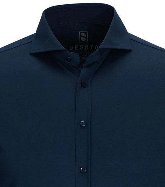 Desoto Overhemd Strijkvrij Navy 057 4 Desoto Overhemd Strijkvrij Navy 057 - Image 2