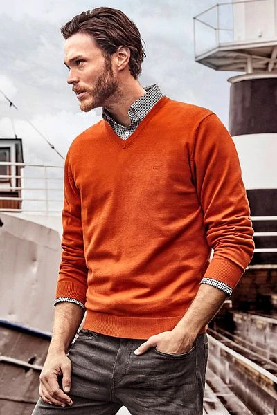 Casa Moda Pullover Oranje 7 Casa Moda Pullover Oranje - Image 5