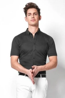 Desoto Overhemd Korte Mouw Antraciet 083 -Kleding Verkoop 63359 5
