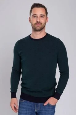 Suitable Katoen Bince Pullover Donkergroen -Kleding Verkoop 63412 5