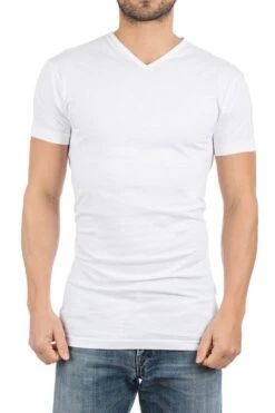 Alan Red Vermont Extra Lang V-Hals T-Shirt Zwart 2Pack -Kleding Verkoop 64832 5