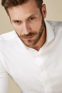 Profuomo Overhemd Japanese Knitted Wit 9 Profuomo Overhemd Japanese Knitted Wit -Kleding Verkoop 65152 5