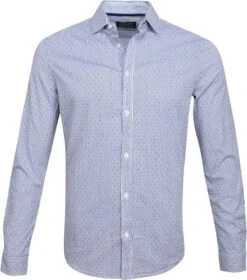 Petrol Overhemd Streep Stip Blauw