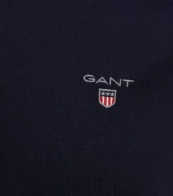 Gant Heavy Rugger Poloshirt LS Navy -Kleding Verkoop 65320 7