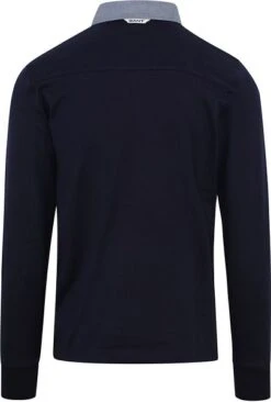Gant Heavy Rugger Poloshirt LS Navy -Kleding Verkoop 65320 8