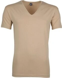 Alan Red T-Shirt V-Neck Stretch Beige 2-Pack -Kleding Verkoop 66727 2 1