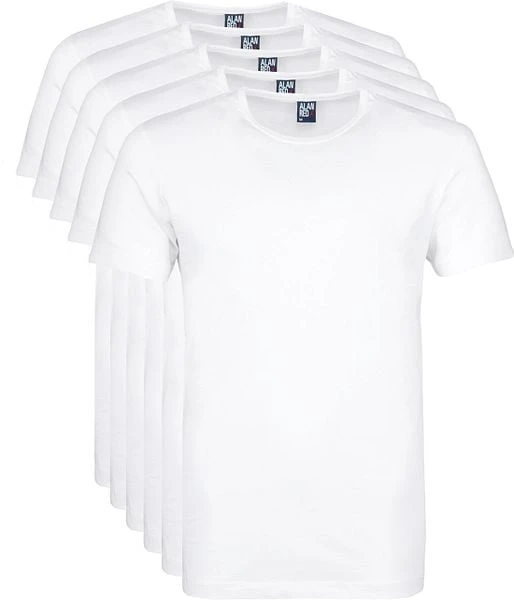 Alan Red Giftbox Derby O-Hals T-shirts Wit (5Pack) 6 Alan Red Giftbox Derby O-Hals T-shirts Wit (5Pack) - Image 4