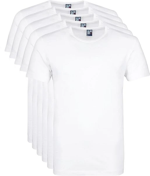 Alan Red Giftbox Derby O-Hals T-shirts Wit (5Pack) 3 Alan Red Giftbox Derby O-Hals T-shirts Wit (5Pack)