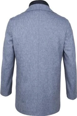 Suitable Geke Coat Wolmix Streep Blauw -Kleding Verkoop 67900 13