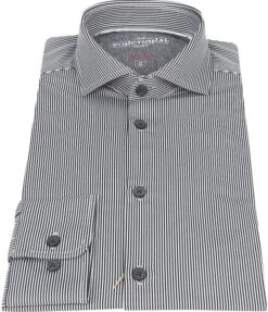 Pure Functional Overhemd Strepen Zwart -Kleding Verkoop 67924 3