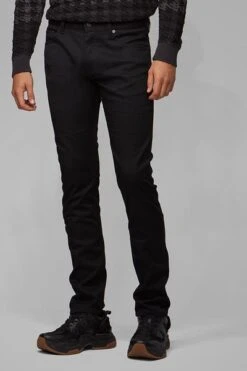 Hugo Boss Delaware Rinse Washed Jeans Zwart -Kleding Verkoop 68992 5