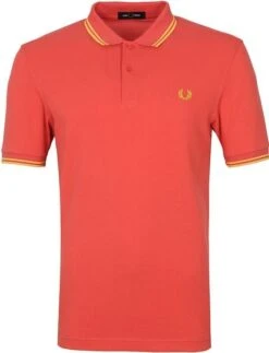 Fred Perry Polo M3600 Zomer Rood -Kleding Verkoop 69537 1 1