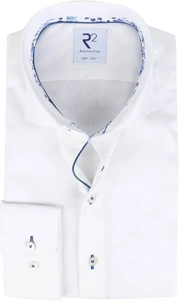 R2 Overhemd Extra Long Sleeve Wit 6 R2 Overhemd Extra Long Sleeve Wit - Image 4