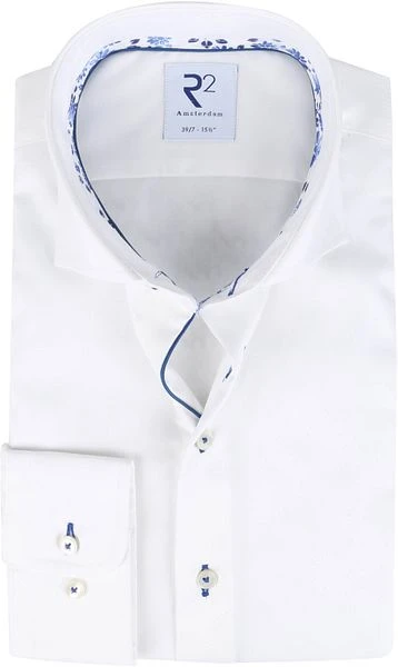 R2 Overhemd Extra Long Sleeve Wit 3 R2 Overhemd Extra Long Sleeve Wit