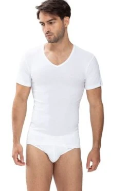 Mey Noblesse V-hals T-shirt Wit -Kleding Verkoop 70303 3