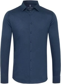 Desoto Overhemd Strijkvrij Modern Kent Indigo Blauw -Kleding Verkoop 70456 1 1