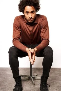 Desoto Overhemd Strijkvrij MK Bruin -Kleding Verkoop 70458 5