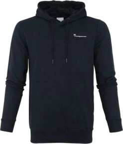 KnowledgeCotton Apparel Elm Hoodie Donkerblauw -Kleding Verkoop 70537 1 1