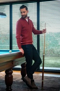 Suitable George Pullover Half Zip Roest -Kleding Verkoop 71020 10