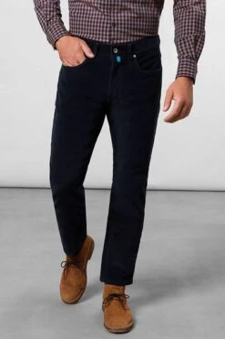 Pierre Cardin Lyon Voyage Corduroy Broek Donkerblauw -Kleding Verkoop 71397 5