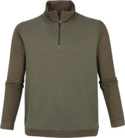 Suitable Prestige Haco Pullover Half Zip Olijfgroen -Kleding Verkoop 71415 1 1