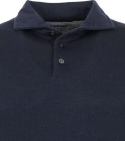 Suitable Prestige Merino Anton Long Sleeve Polo Donkerblauw -Kleding Verkoop 71552 2 1
