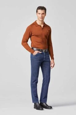 Meyer Chicago Chino Blauw -Kleding Verkoop 71939 5