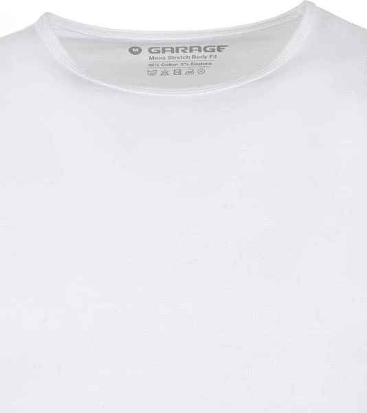 Garage Basic Longsleeve T-Shirt Stretch Wit 4 Garage Basic Longsleeve T-Shirt Stretch Wit - Image 2