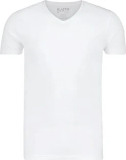 Slater 2-pack The Perfect T-shirt 10+10 V-Hals Wit 10 Slater 2-pack The Perfect T-shirt 10+10 V-Hals Wit -Kleding Verkoop 71947 2