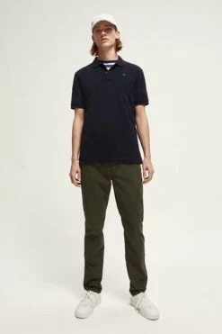 Scotch And Soda Chino Stuart Donkergroen -Kleding Verkoop 71993 5
