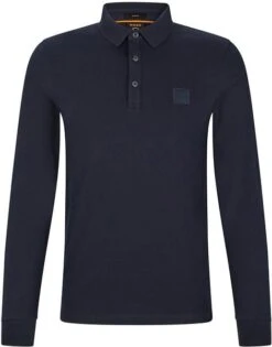 Hugo Boss LS Polo Passerby Navy -Kleding Verkoop 72072 5 1